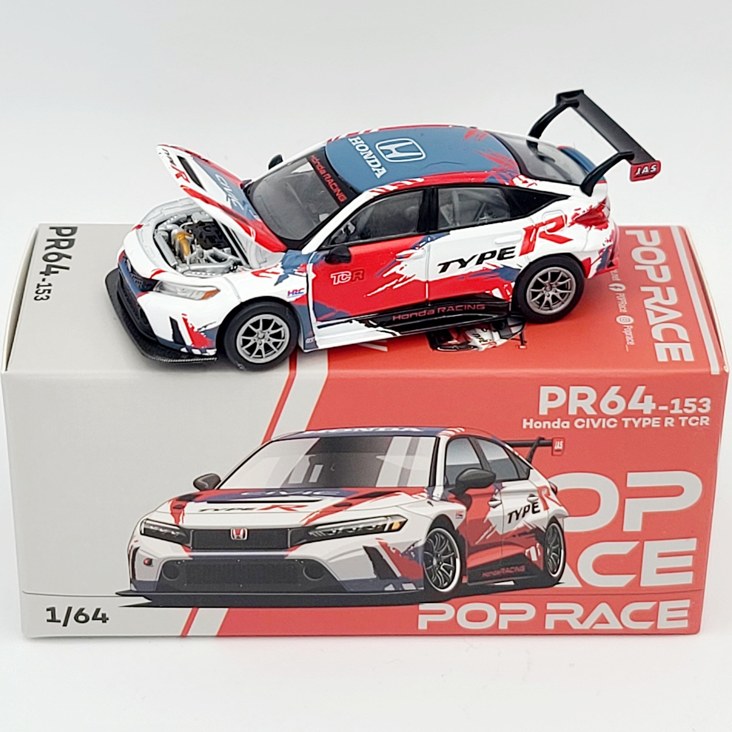Pop Race Honda Civic Type R TCR - 1:64 (2025 Limited Edition)